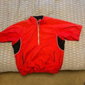 FootJoy DryJoys Tour Collection Golf Pullover Windshirt Red XL